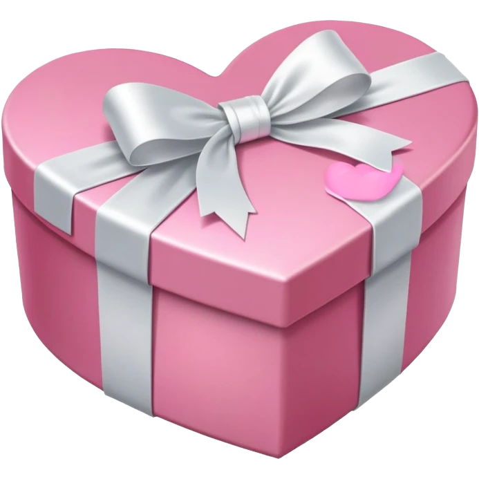heart shaped pink gift box emoji