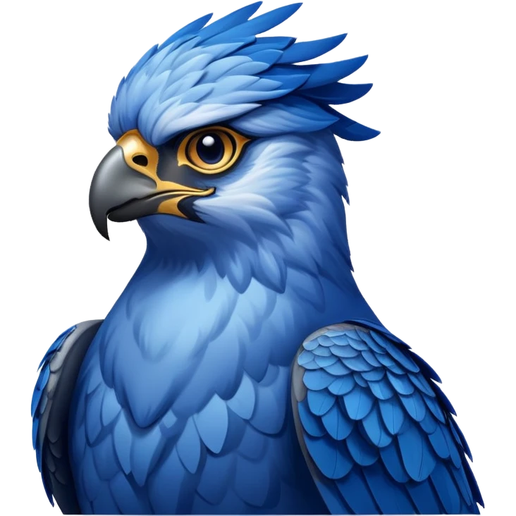 Blue falcon sweating emoji