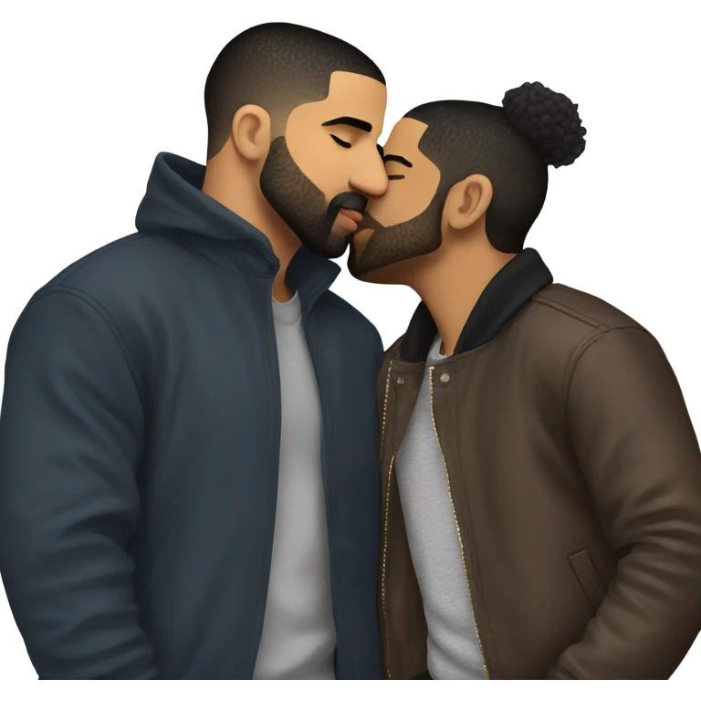 Drake kissing emoji