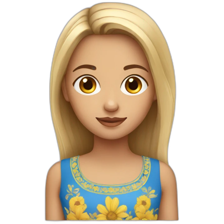 Ukranian girl emoji