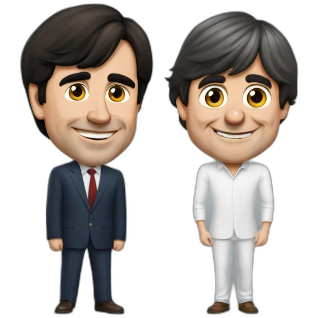 Pedro Sánchez adoring Carles Puigdemont emoji