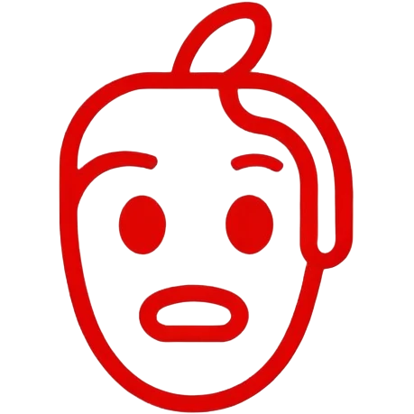 надпись Fanzik как значок в красной обводке emoji