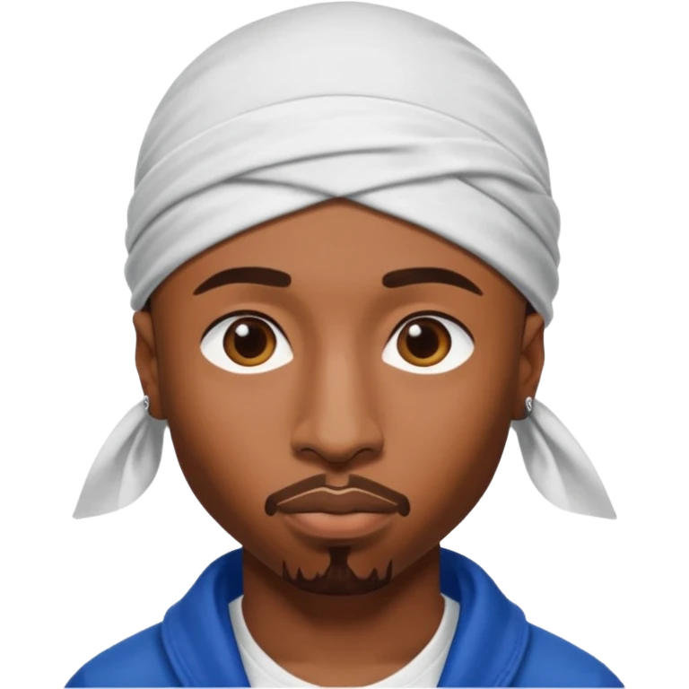 2Pac only face and durage emoji