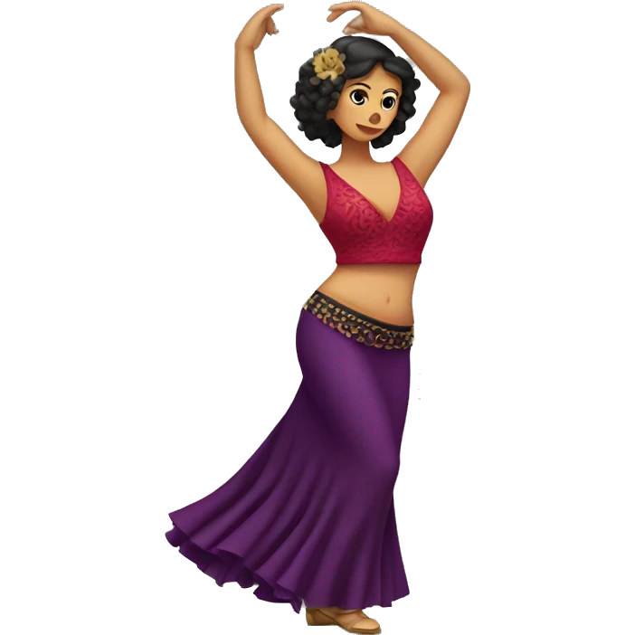 belly flamenco dancer emoji