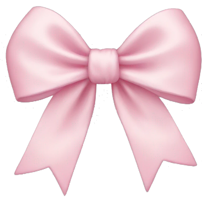 light pink bow emoji