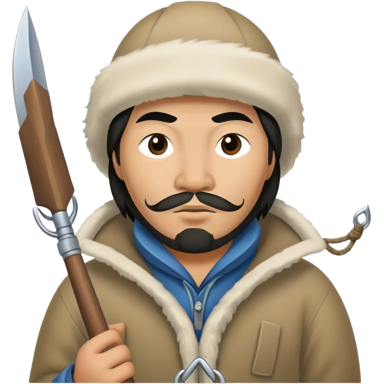 Inuit fisherman with harpoon emoji