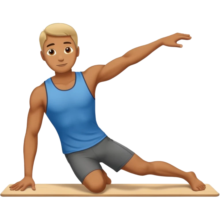 man doing plank emoji