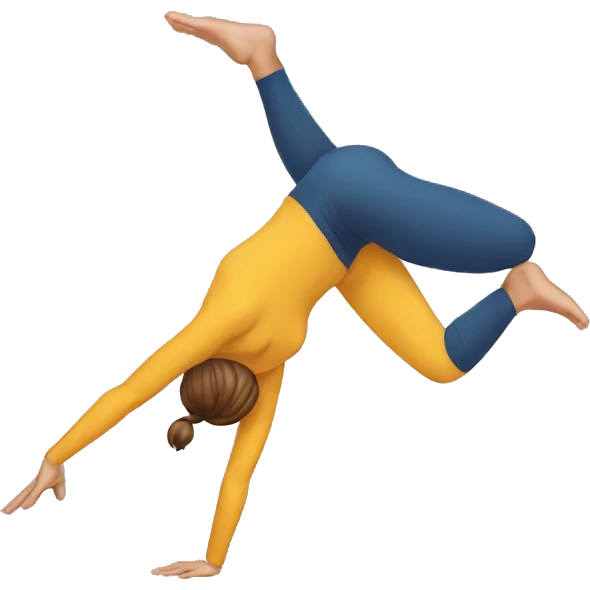 One arm handstand emoji