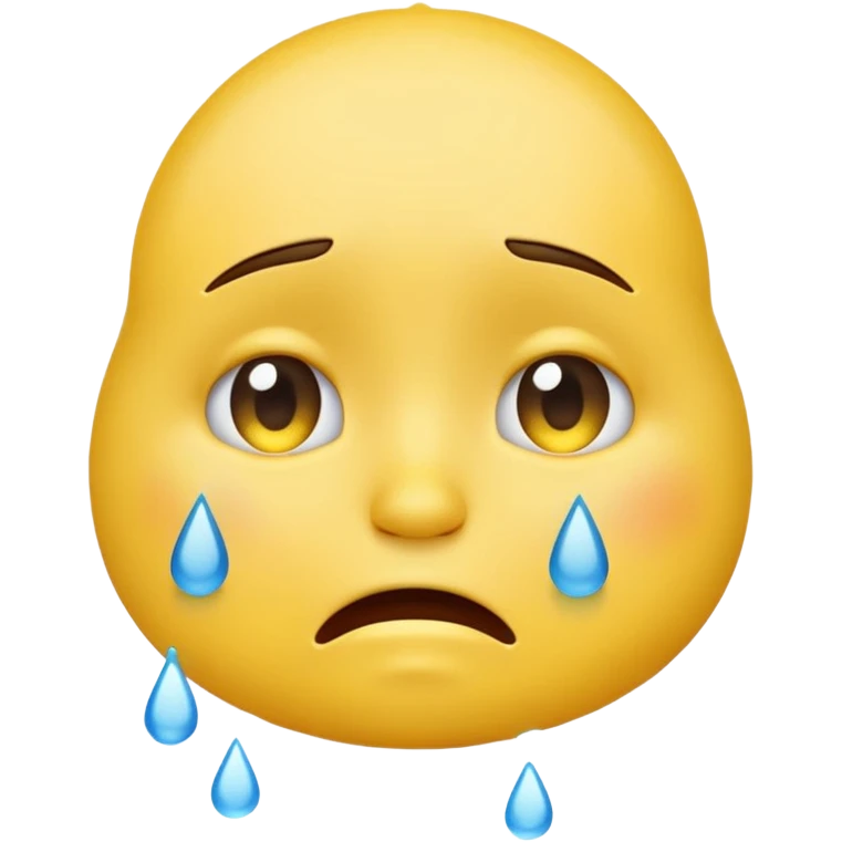 Crying unisex yellow emoji emoji