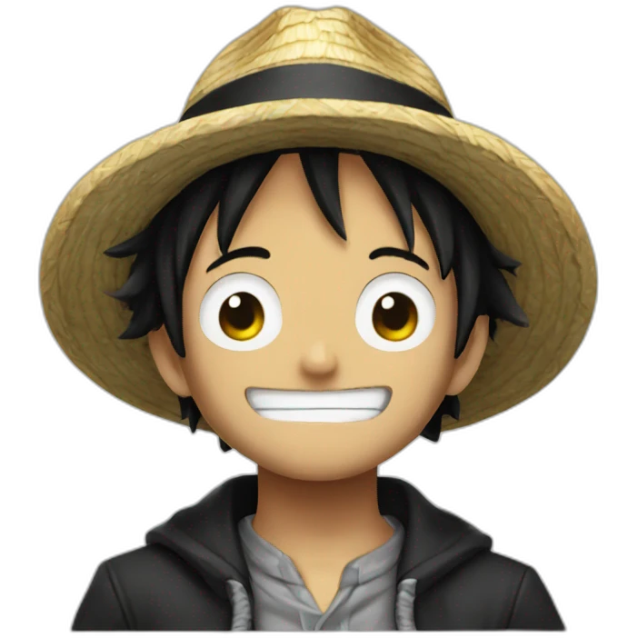 Noir Luffy emoji
