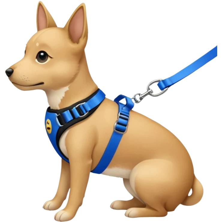 blue pet harness emoji