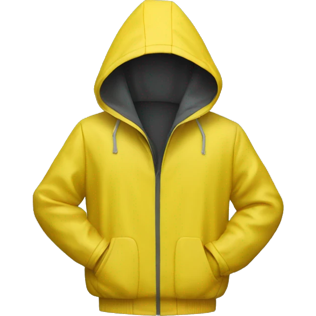 yellow rain jacket  emoji
