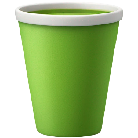 one matcha cup vibrant green emoji