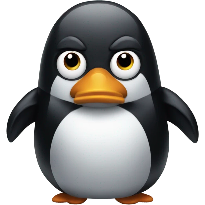 Evil penguin emoji