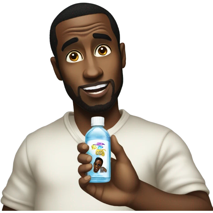 p diddy holding baby oil emoji
