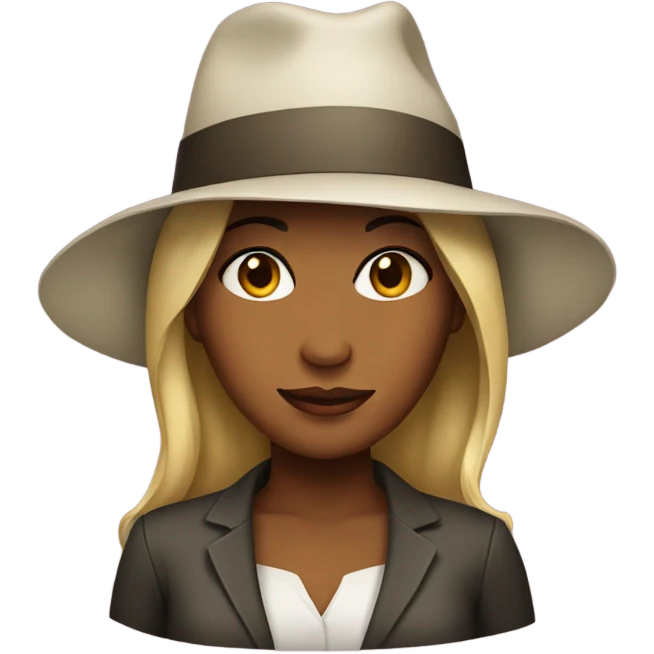 Women with a hat emoji