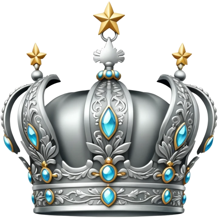 silbrige krone  emoji