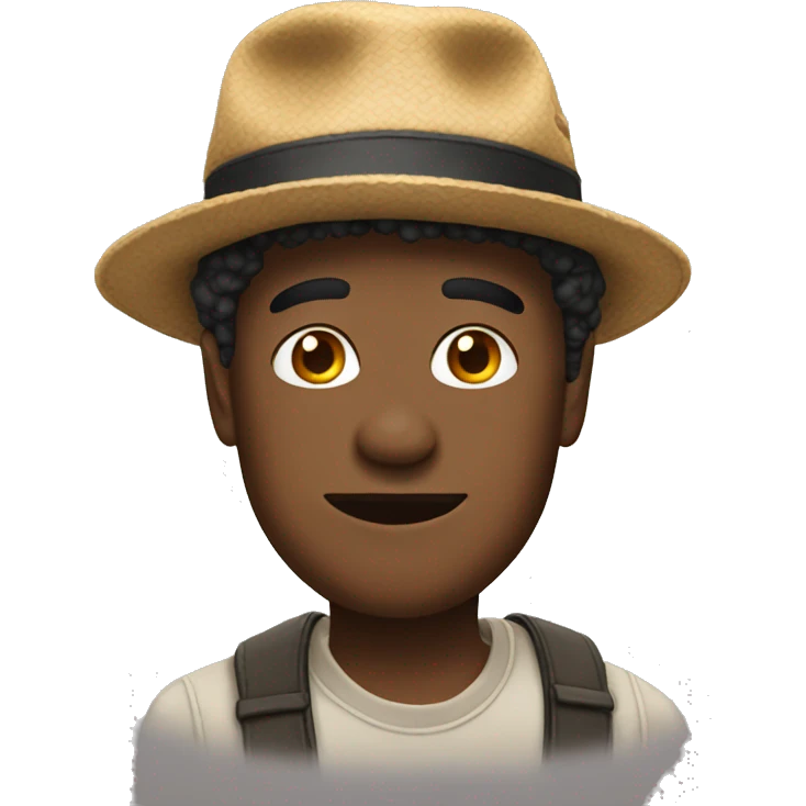 Reggie wearing a hat emoji