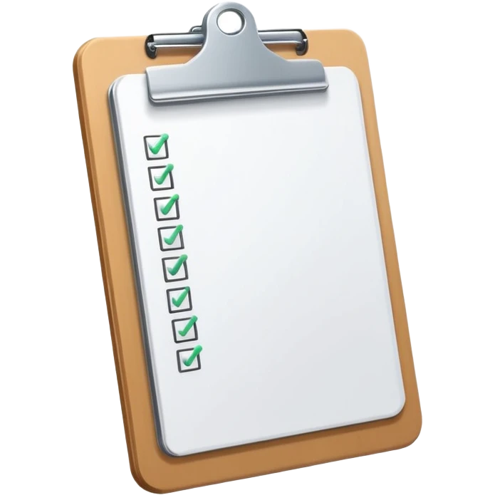 clipboard with return icon in upper corner emoji