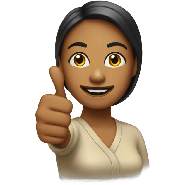 woman thumbs up emoji
