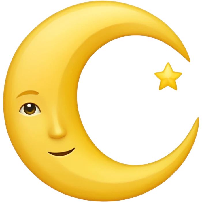 half moon emoji