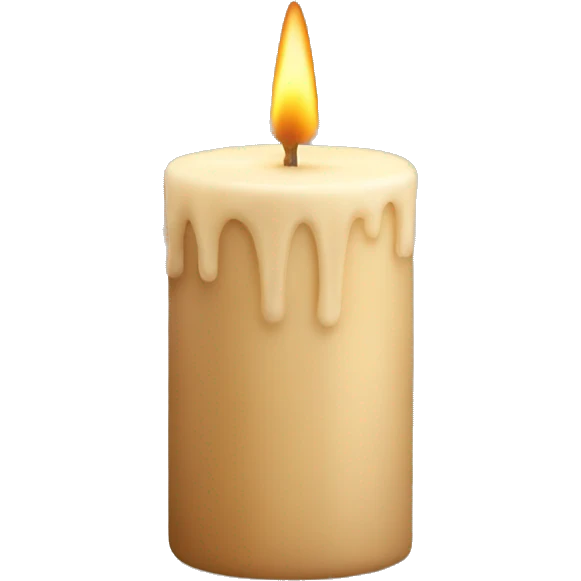 Beige candle emoji