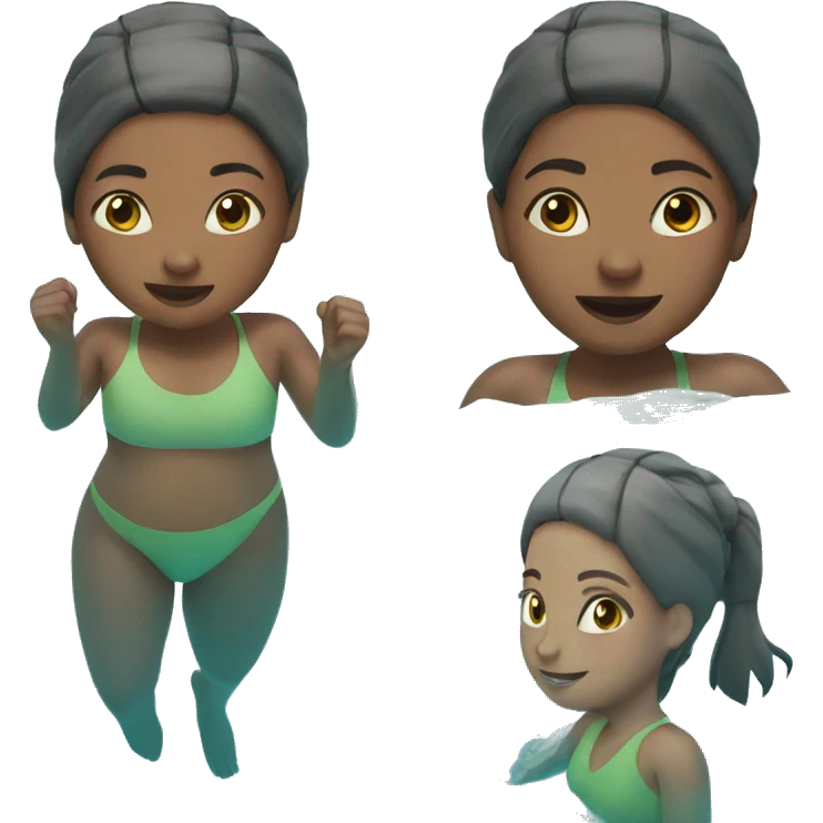 Girl swimming emoji