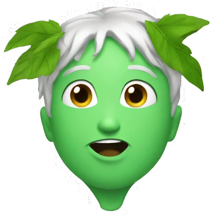 Verde-kiss emoji