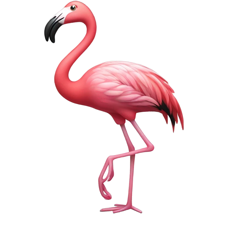 Dancing flamingo emoji