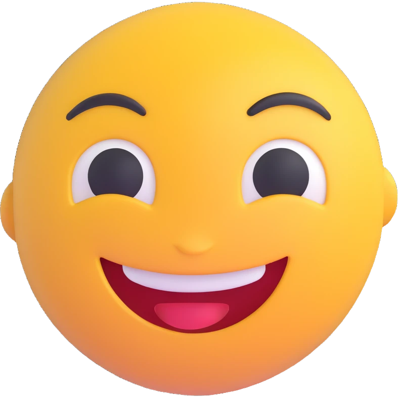 smiling face 3D emoji emoji