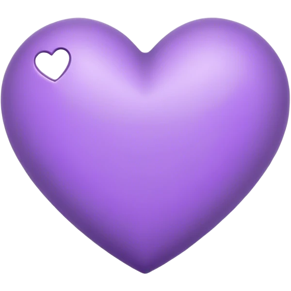 Lavender heart emoji
