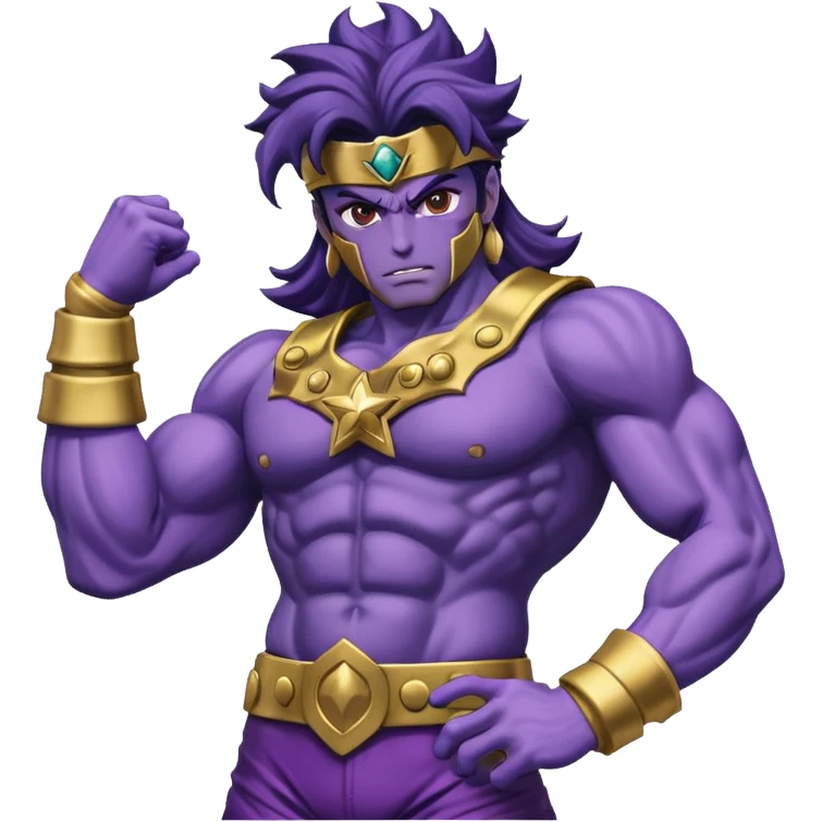 J’aimerais que tu me crées un emoji sur star Platinum dans jojo bizarre Adventure emoji