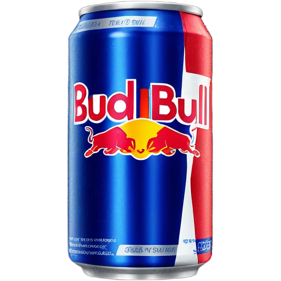 Blue Red Bull can emoji