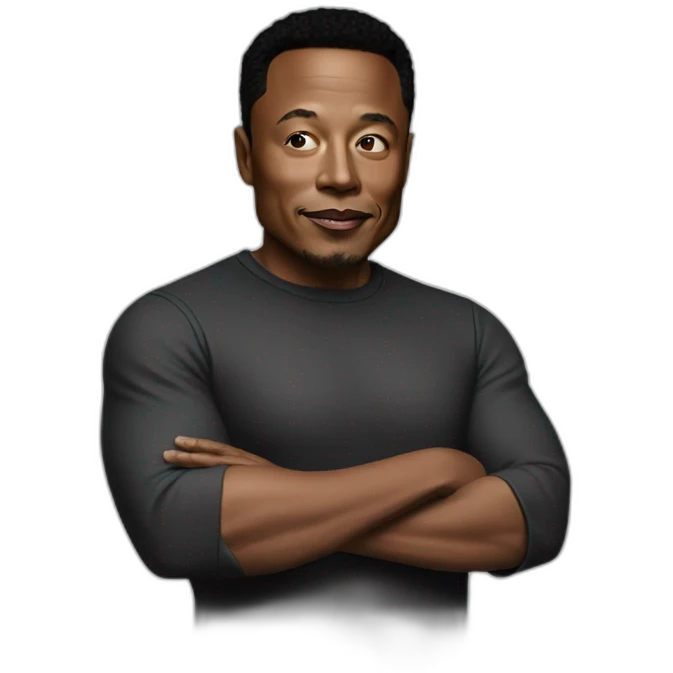 Black elon musk emoji