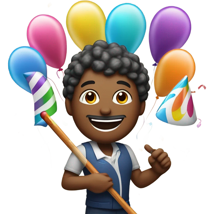 Happy birthday pool player emoji