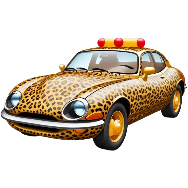 leopard car emoji