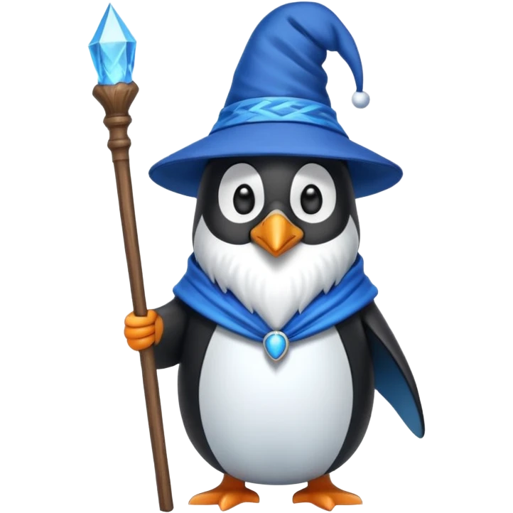 Penguin Wizard emoji