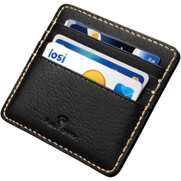 Card holder – slim wallet for credit cards. emoji
