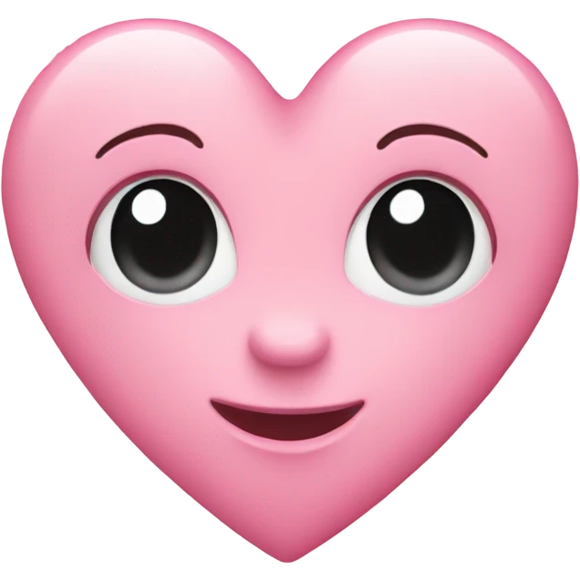 Baby pink love heart emoji