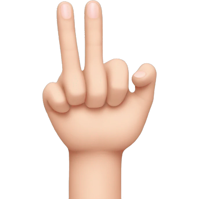 a hand sticking out pinky finger emoji