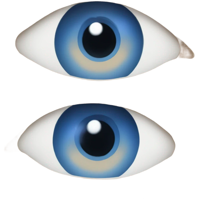 yeux bleus emoji