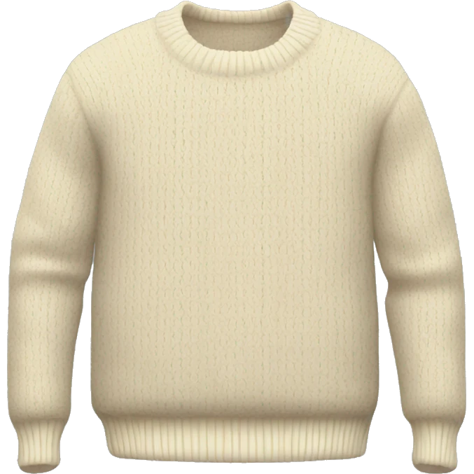 cream sweater emoji