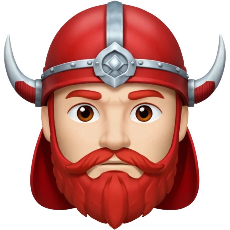 Viking avec casque rouge  emoji
