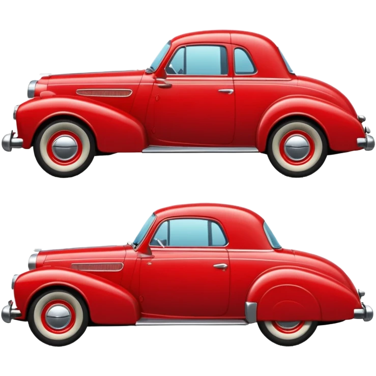classic red car emoji