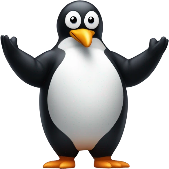 Penguin on steroids emoji