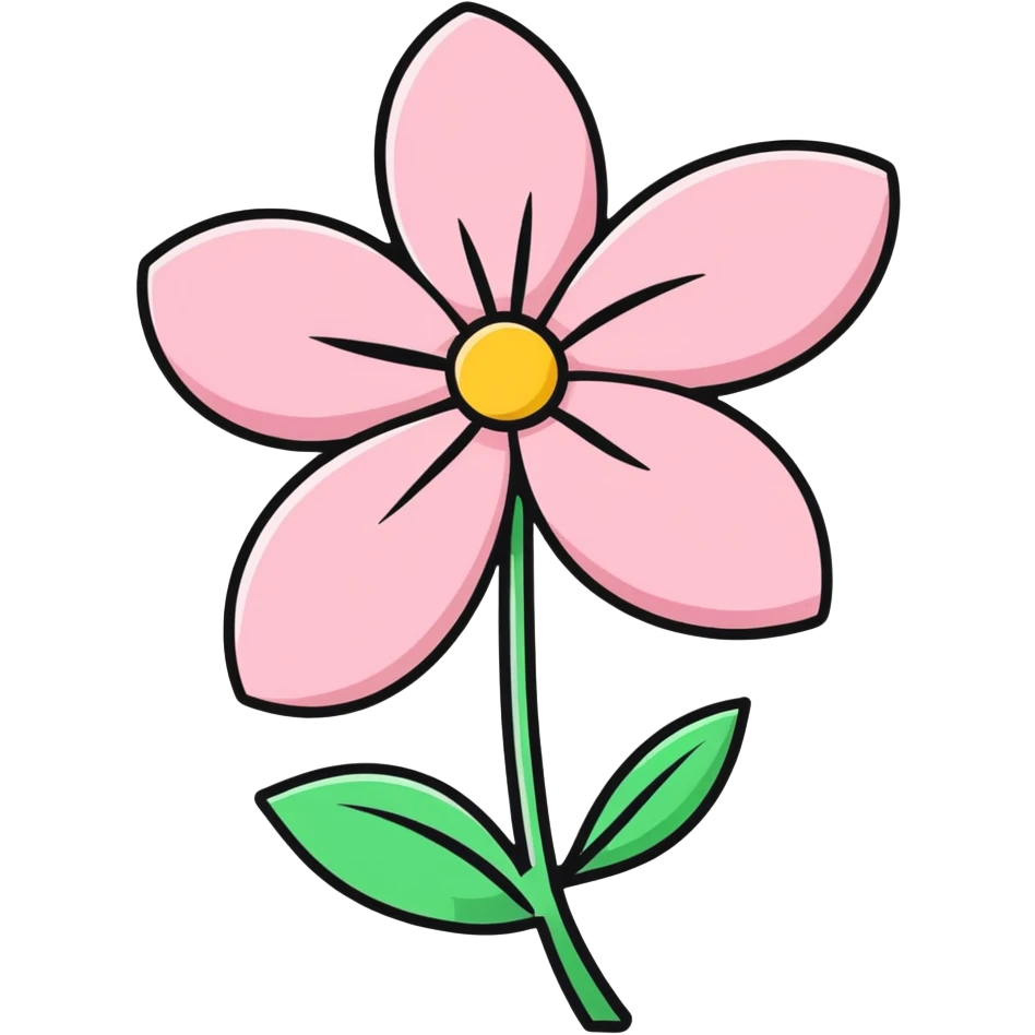 Pink flower emoji