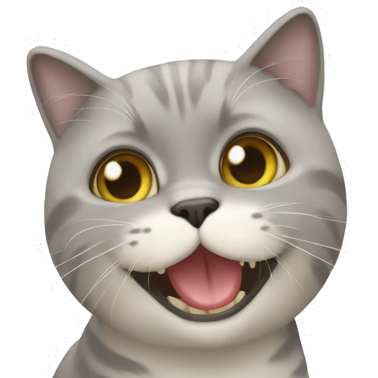 Un chat qui mange emoji