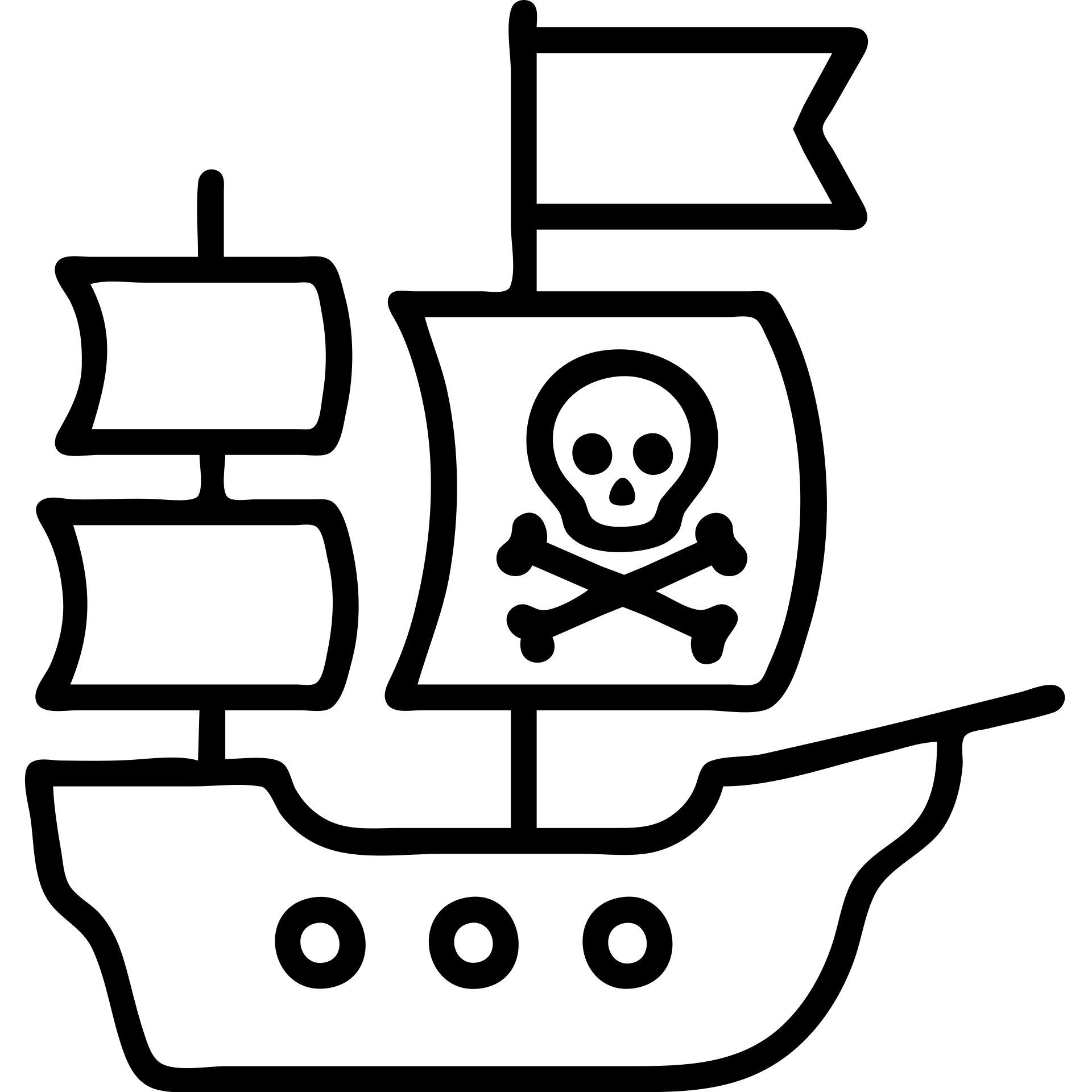 outlined pirate ship icon emoji