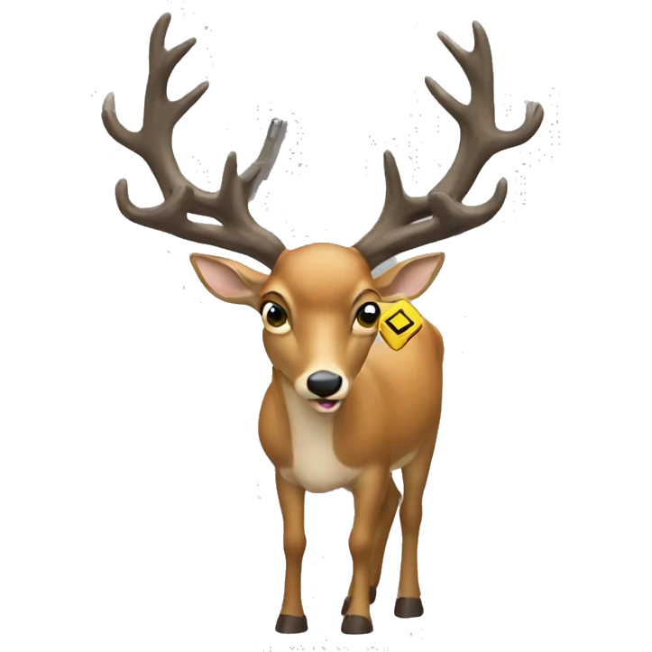 Deer with a gun emoji