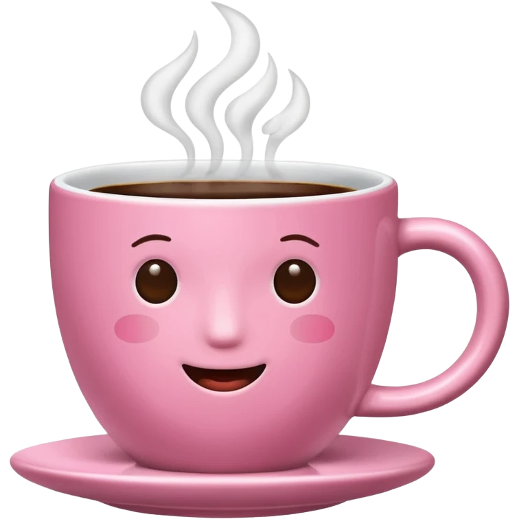 pink coffee cup  emoji